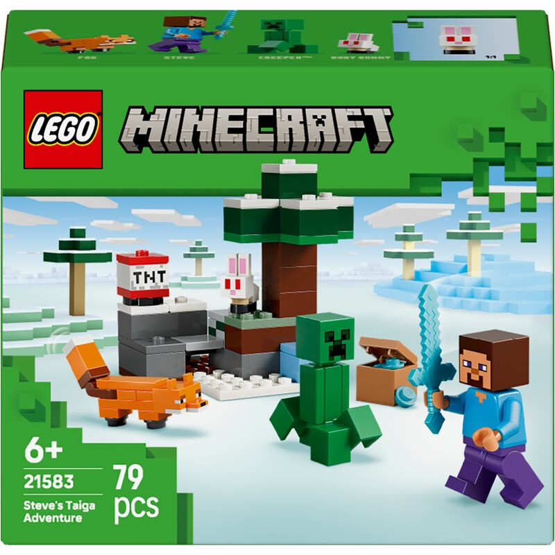 Конструктор LEGO Minecraft Приключения Стива в тайге (21583)
