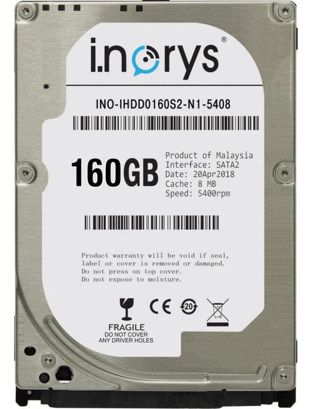 Накопичувач HDD 2.5" SATA  160GB i.norys 5400rpm 8MB (INO-IHDD0160S2-N1-5408)