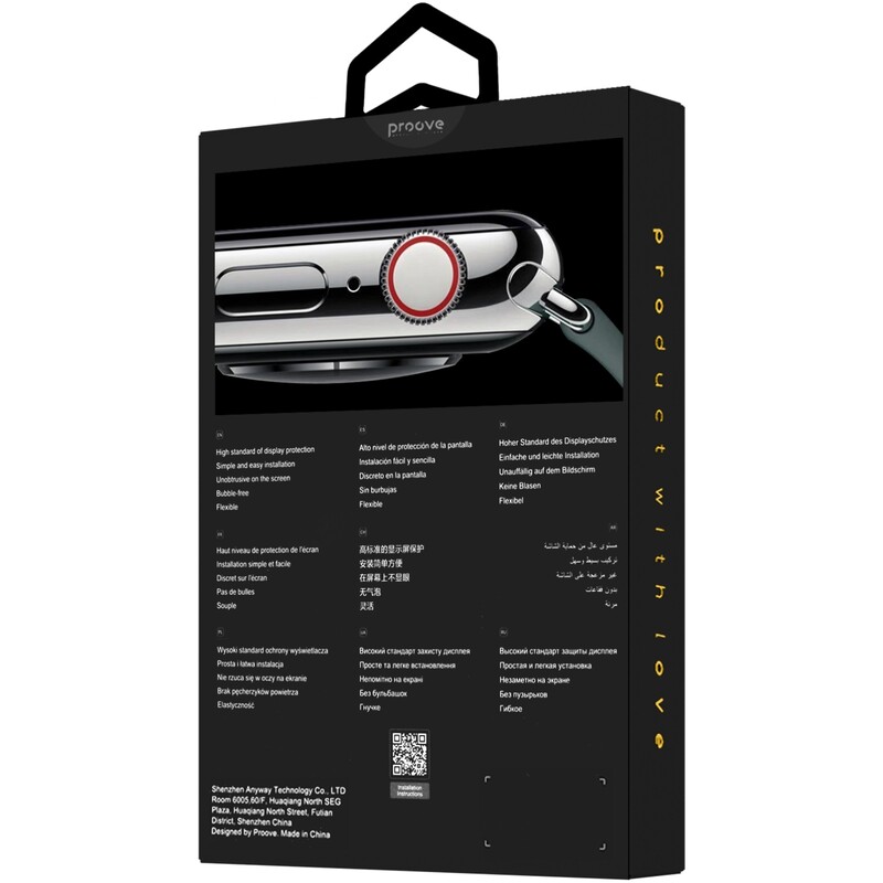 Защитное стекло Proove Achilles для Apple Watch Series 10/11 46 mm Black (PGPWS1046MM1)
