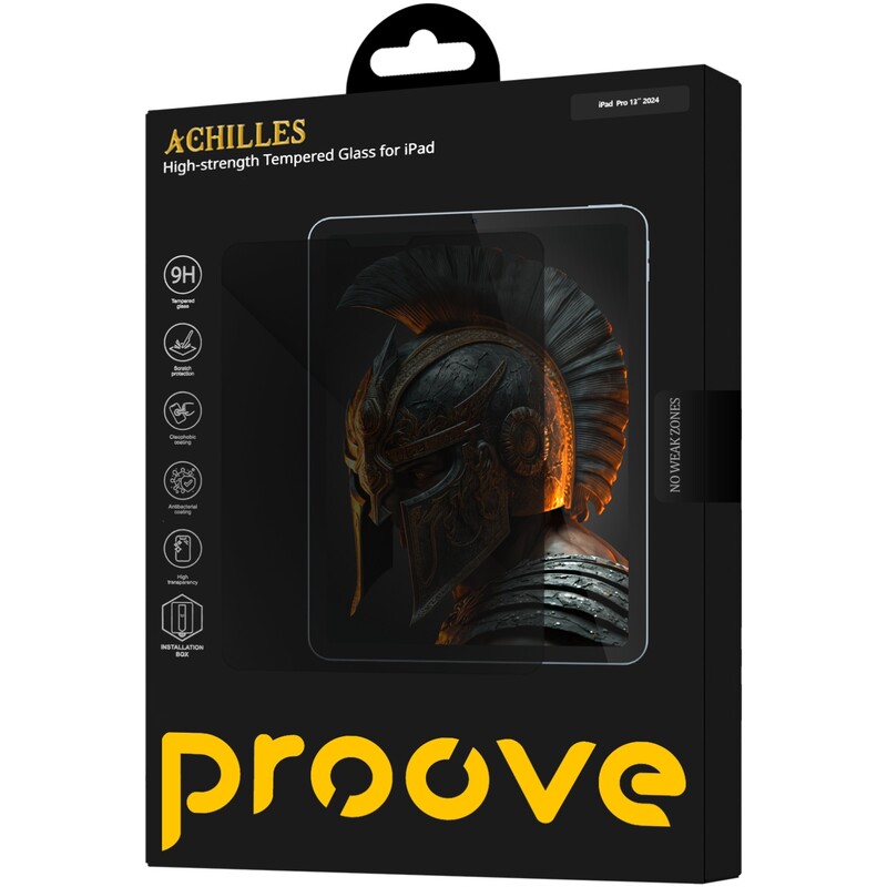 Защитное стекло Proove Achilles Installation Box для iPad Pro 13 2024/Pro 13 2025 Transparent (PGPAIBIP1300)