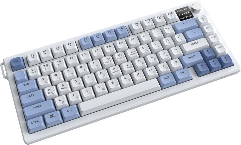 Клавіатура бездротова Ajazz AF82 Blue/White (AF82-BW)