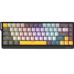 Клавиатура Ajazz NK68 V2 Red Switch Black/Grey/Yellow (NK68-V2-R-BGY)