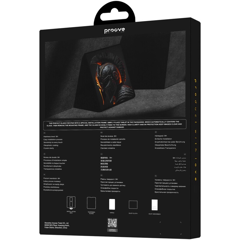 Защитное стекло Proove Achilles Installation Box для iPad mini 6/7 Transparent (PGPAIBIP6000)