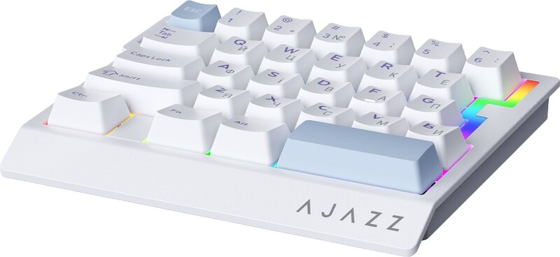 Клавіатура Ajazz AK029 Ice lsland Magnetic Switch White/Blue (AK029-I-WB)