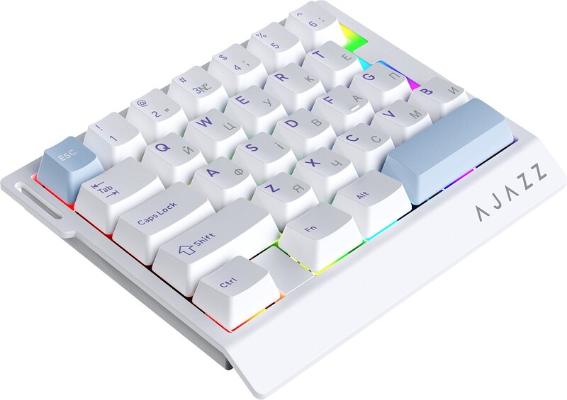 Клавіатура Ajazz AK029 Ice lsland Magnetic Switch White/Blue (AK029-I-WB)