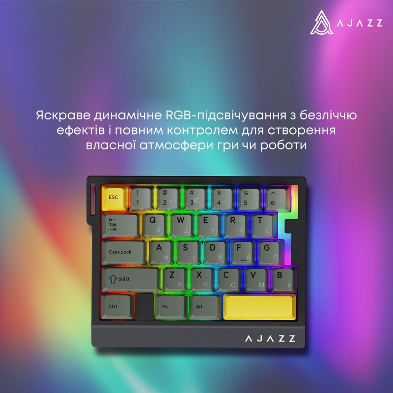 Клавіатура Ajazz AK029 Ice lsland Magnetic Switch White/Blue (AK029-I-WB)