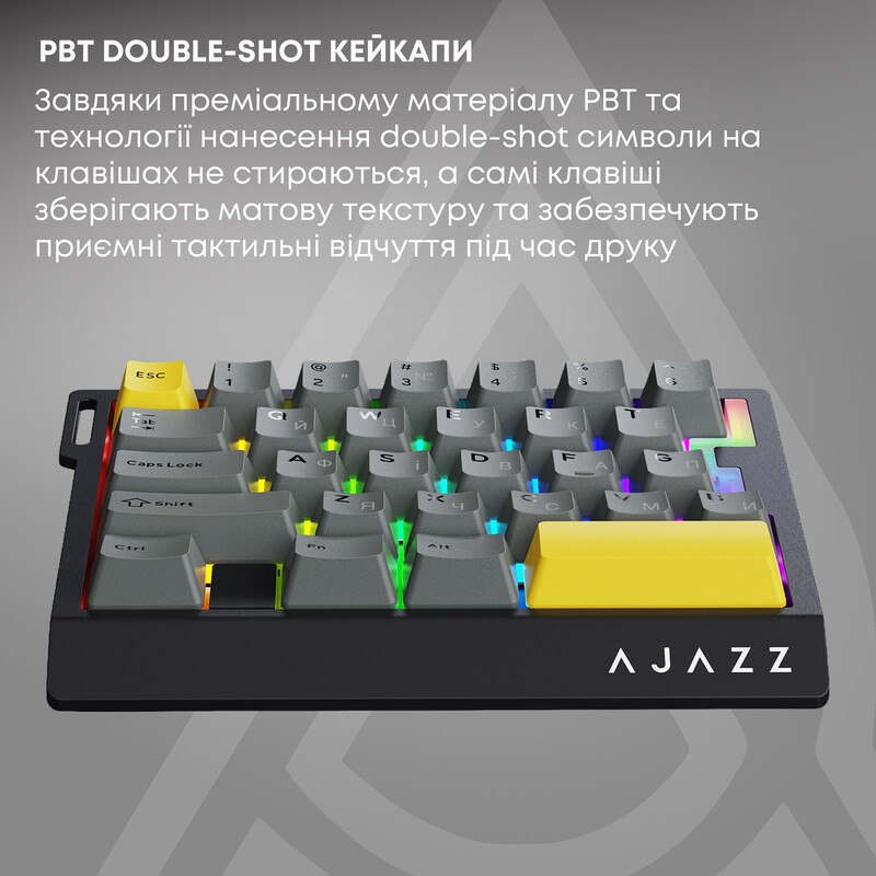 Клавіатура Ajazz AK029 Ice lsland Magnetic Switch White/Blue (AK029-I-WB)