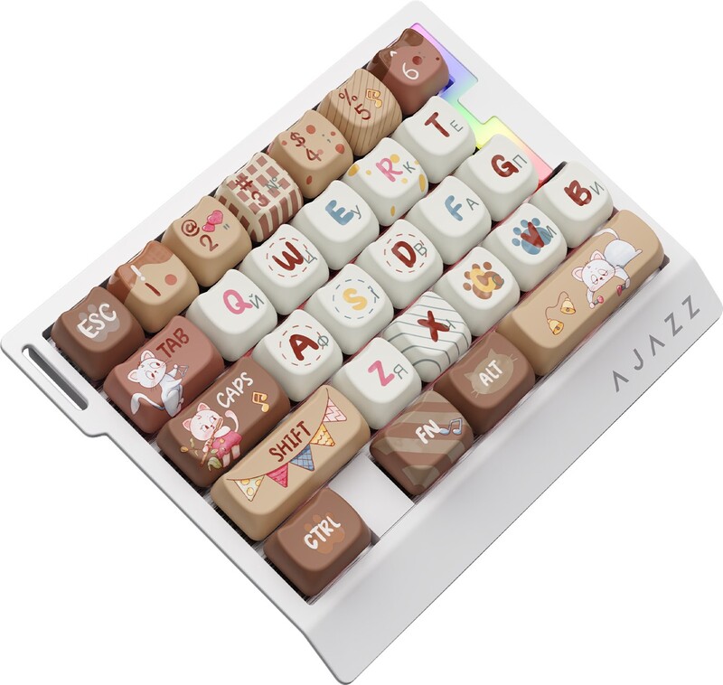 Клавіатура Ajazz AK029 Meow Magnetic Switch White (AK029-M-Y)
