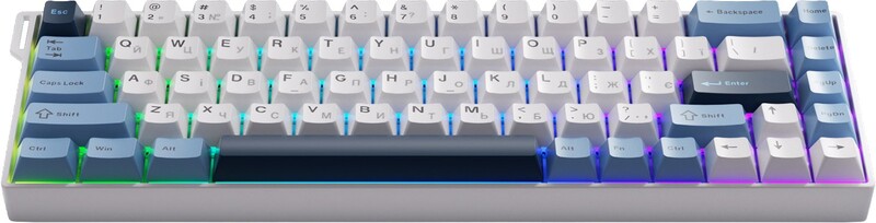 Клавіатура Ajazz AK680 V2 Ice Island Magnetic Switch Gray/Black (AK680-V2-I-GB)