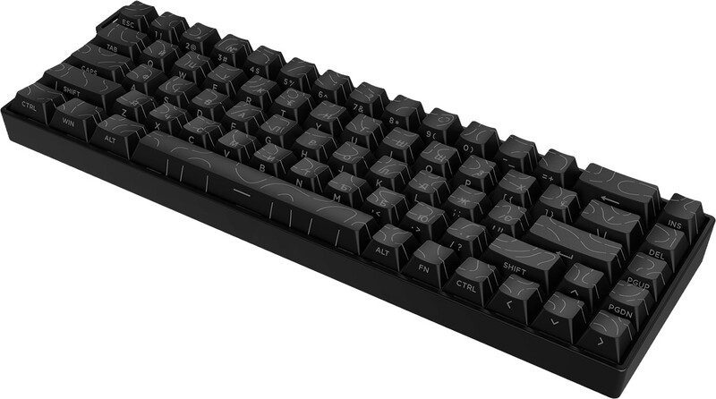 Клавіатура Ajazz AK680 V2 Ice Island Magnetic Switch Black (AK680-V2-I-S-B)