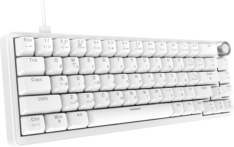 Клавиатура Ajazz AK690 Peach Mist Switch White (AK690-PM-W)