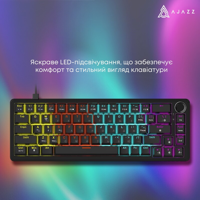 Клавиатура Ajazz AK690 Peach Mist Switch White (AK690-PM-W)