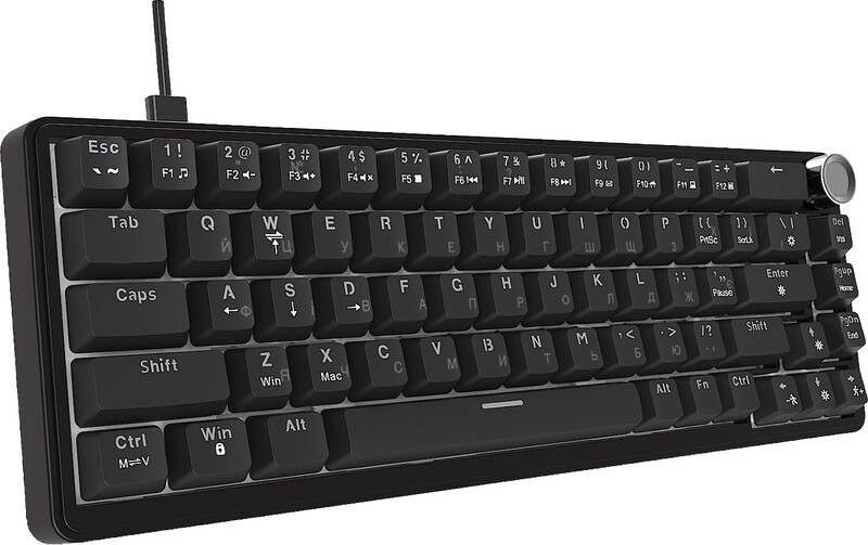 Клавиатура Ajazz AK690 Peach Mist Switch Black (AK690-PM-B)