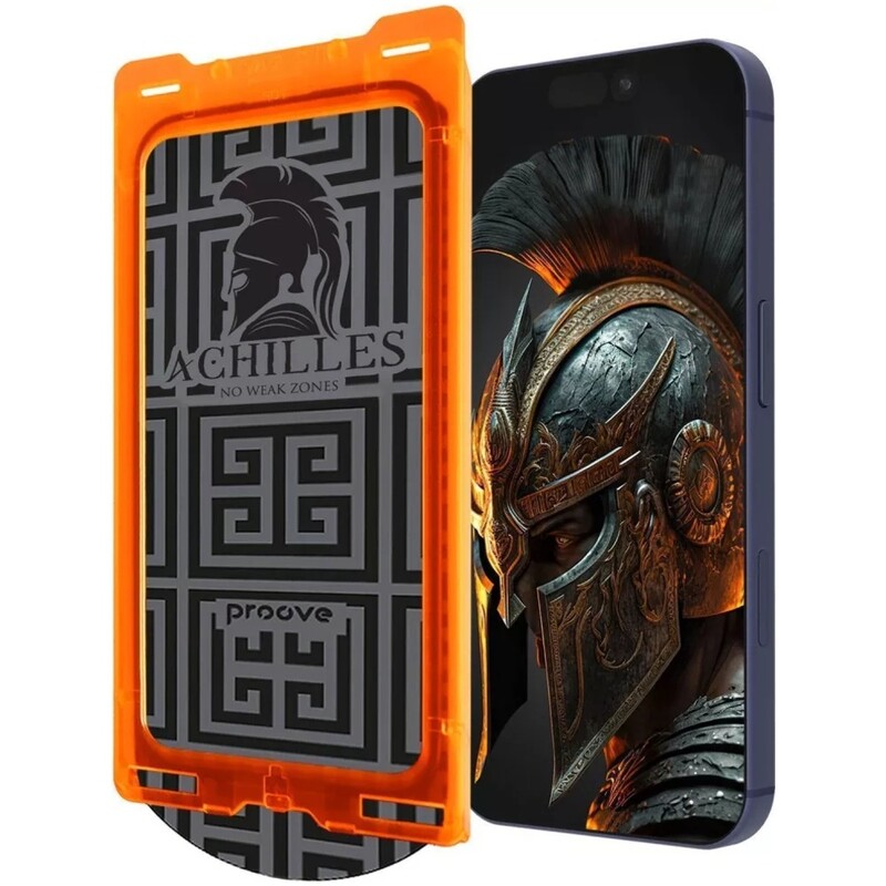 Защитное стекло Proove Achilles Installation Box для iPhone 14 Pro/15/16 Black (PGPAIB160001)