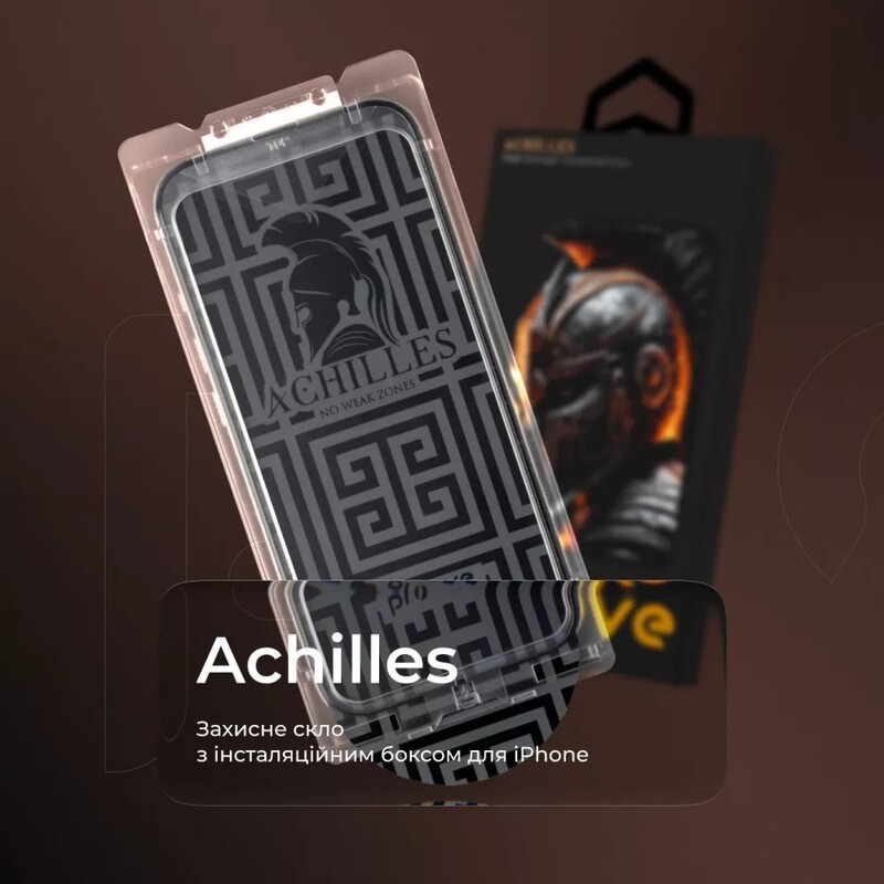Защитное стекло Proove Achilles Installation Box для iPhone 14 Pro/15/16 Black (PGPAIB160001)