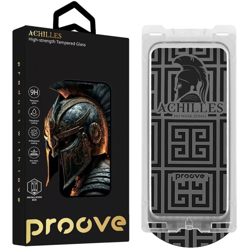 Защитное стекло Proove Achilles Installation Box для iPhone 17 Air Black (PGPAIB17A001)