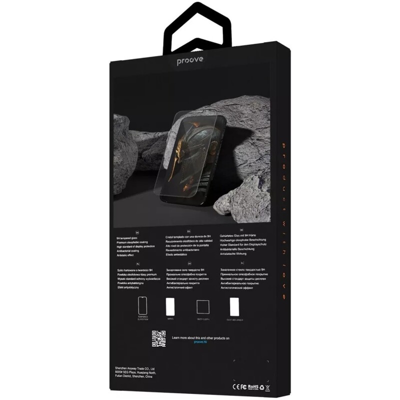 Защитное стекло Proove Achilles для iPhone 13 Pro Max/14 Plus Black (PGPAIP14PL01)