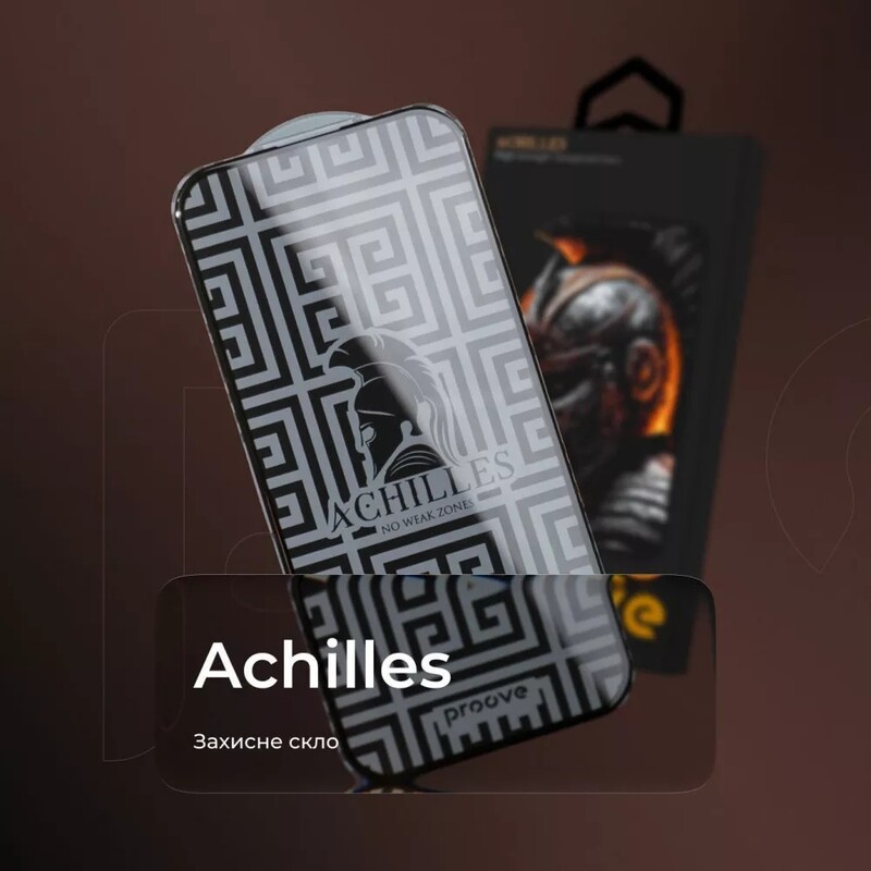 Защитное стекло Proove Achilles для iPhone 13 Pro Max/14 Plus Black (PGPAIP14PL01)