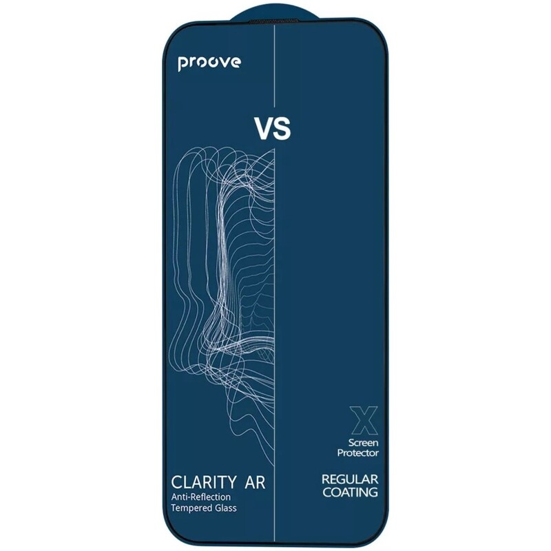 Захисне скло Proove Clarity AR VS version для iPhone 14 Pro Max/15 Plus/16 Plus Black (61945)