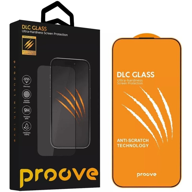 Защитное стекло Proove DLC для iPhone 16 Pro Max Black (PGDLCI16PM01)