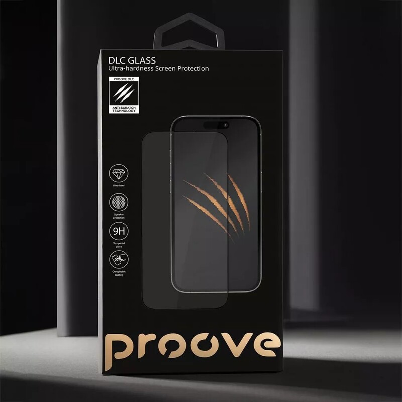 Защитное стекло Proove DLC для iPhone 16 Pro Max Black (PGDLCI16PM01)