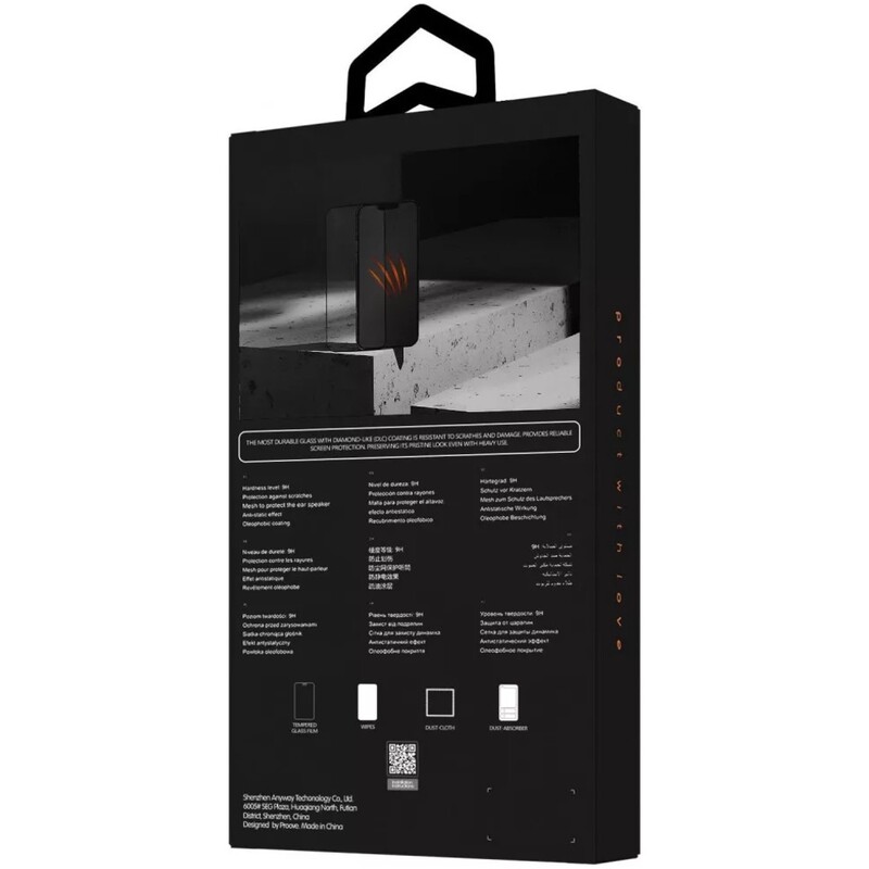 Защитное стекло Proove DLC для iPhone 16 Pro Max Black (PGDLCI16PM01)