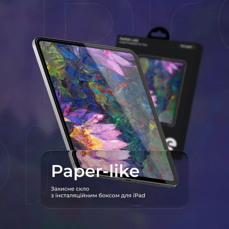 Защитное стекло Proove Paper-like Installation Box для iPad Air 11 2024/2025/2026 Transparent (PGPPLIPA1100)