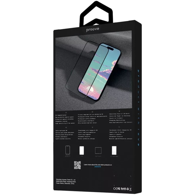 Защитное стекло Proove Pixel для iPhone 15 Pro Max Black (PGPPXI15PM01)