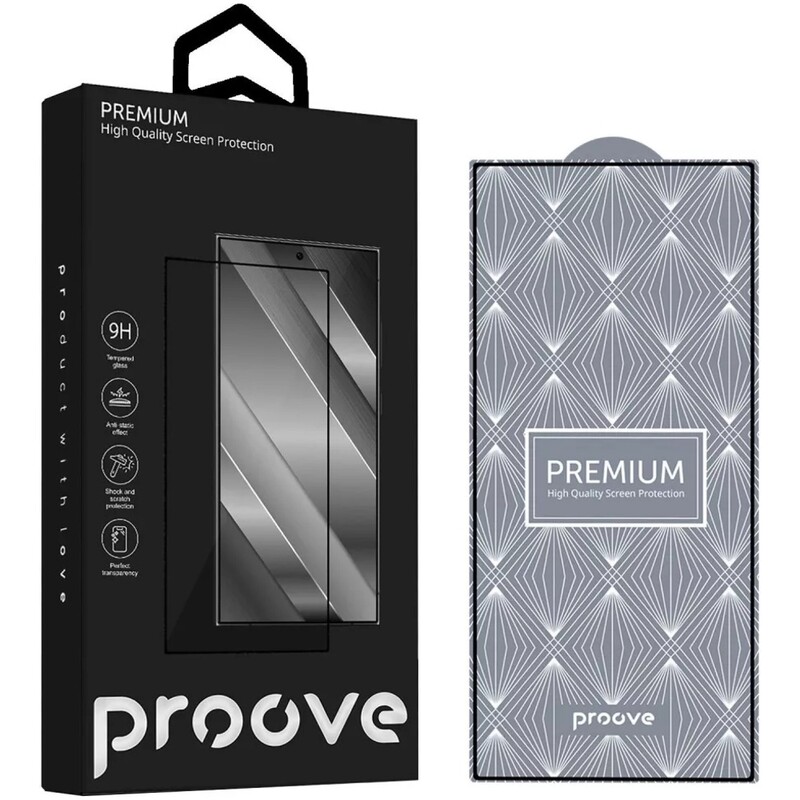 Защитное стекло Proove Premium для Samsung Galaxy S24 Ultra Black (PGPPMSS24U01)