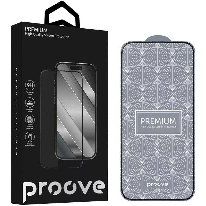 Защитное стекло Proove Premium для iPhone 13 Pro Max/14 Plus Black (PGPPMI14PL01)