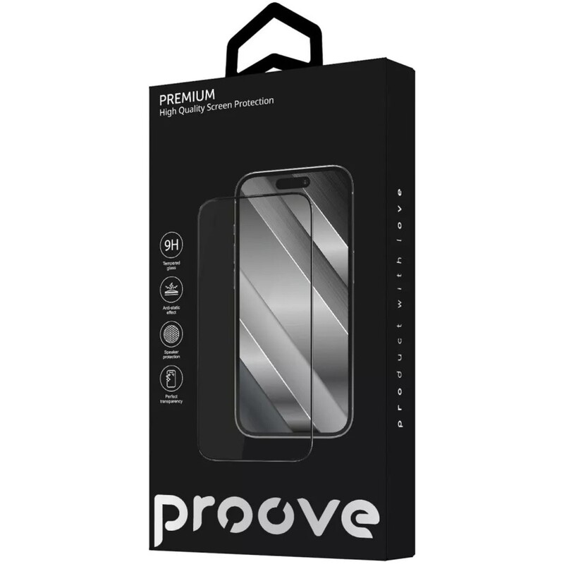 Защитное стекло Proove Premium для iPhone 14 Pro Max/15 Plus/16 Plus Black (PGPPMI14PM01)