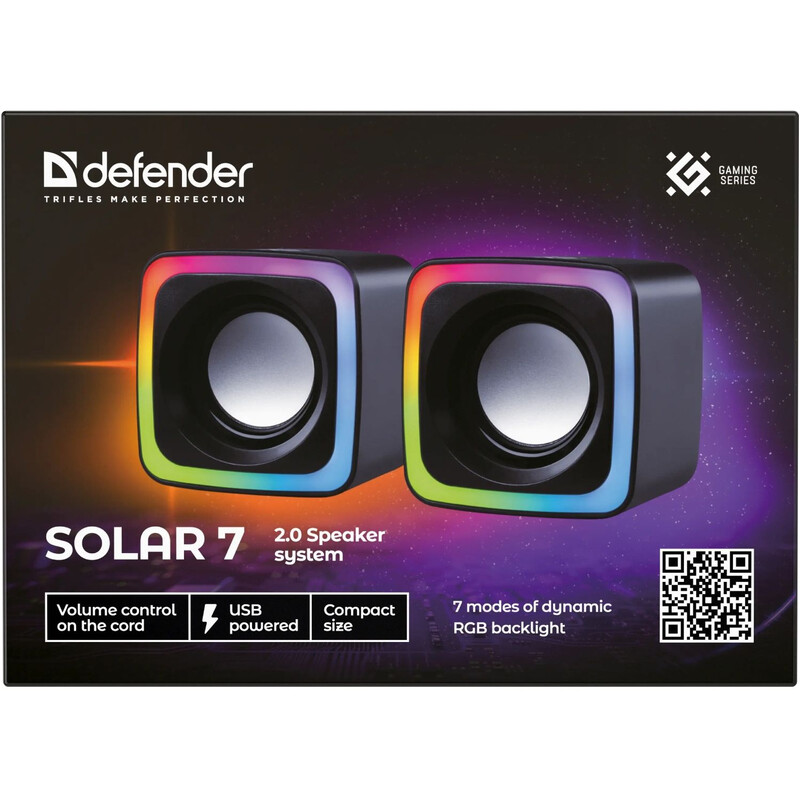 Акустична система Defender Solar 7 Black (65117)