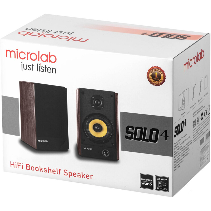 Акустична система Microlab SOLO 4 V2 Black/Brown (SOLO4_V2)