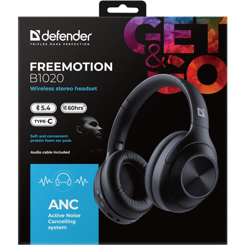 Bluetooth-гарнітура Defender FreeMotion B1020 Black (62020)