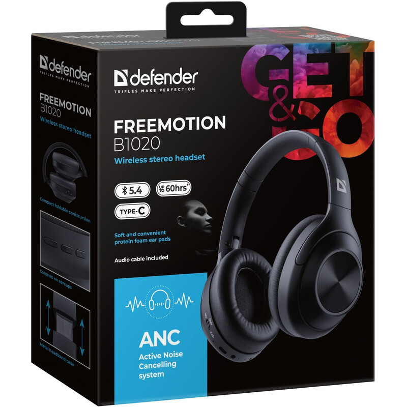Bluetooth-гарнітура Defender FreeMotion B1020 Black (62020)