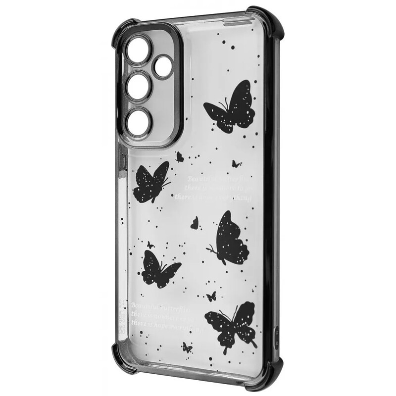Чeхол-накладка Wave Winkie для Samsung Galaxy S24 FE Black Butterfly (2003000254433)