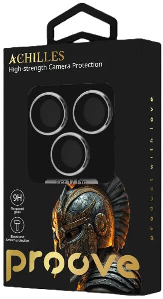 Защитное стекло Proove Achilles Full Metal для камеры iPhone 17 Pro Silver (CPPAFM17P006)