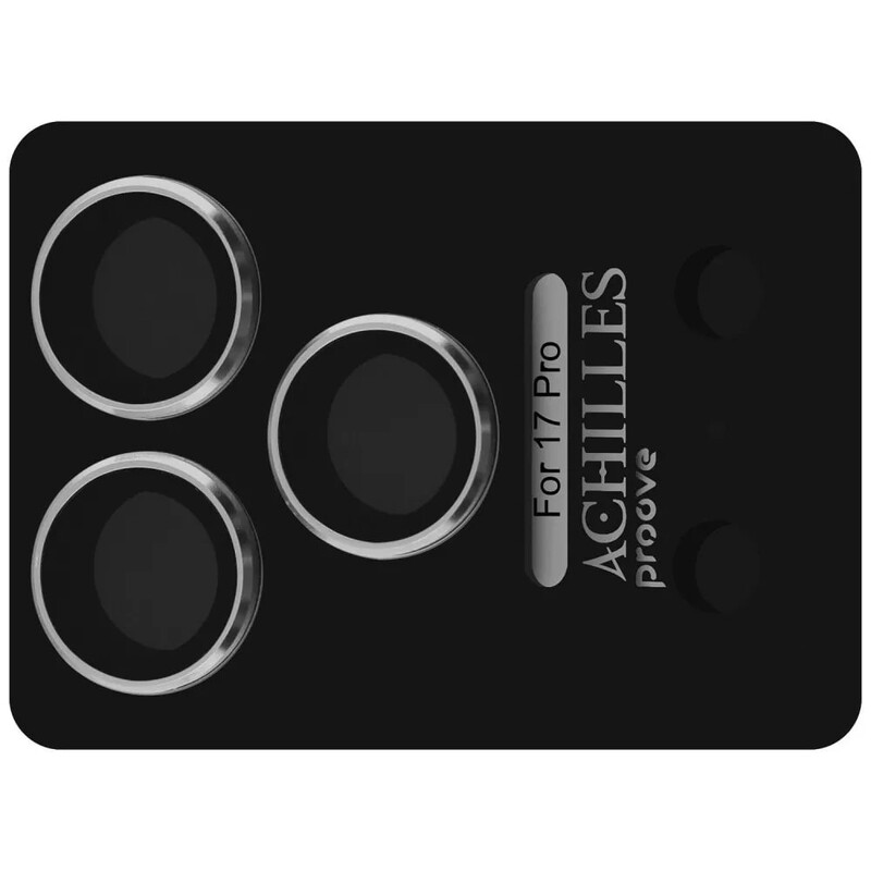 Защитное стекло Proove Achilles Full Metal для камеры iPhone 17 Pro Silver (CPPAFM17P006)