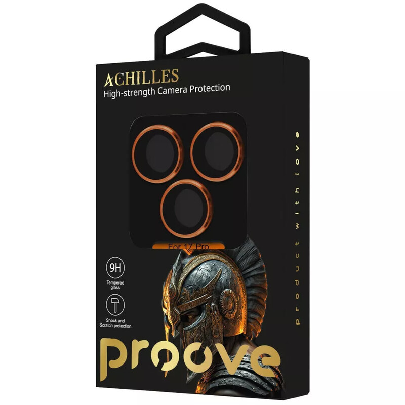 Защитное стекло Proove Achilles Full Metal для камеры iPhone 17 Pro Cosmic Orange (CPPAFM17P030)