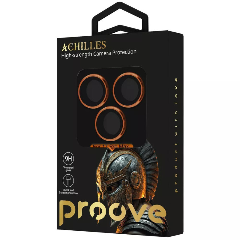 Защитное стекло Proove Achilles Full Metal для камеры iPhone 17 Pro Max Cosmic Orange (CPPAFM17PM30)