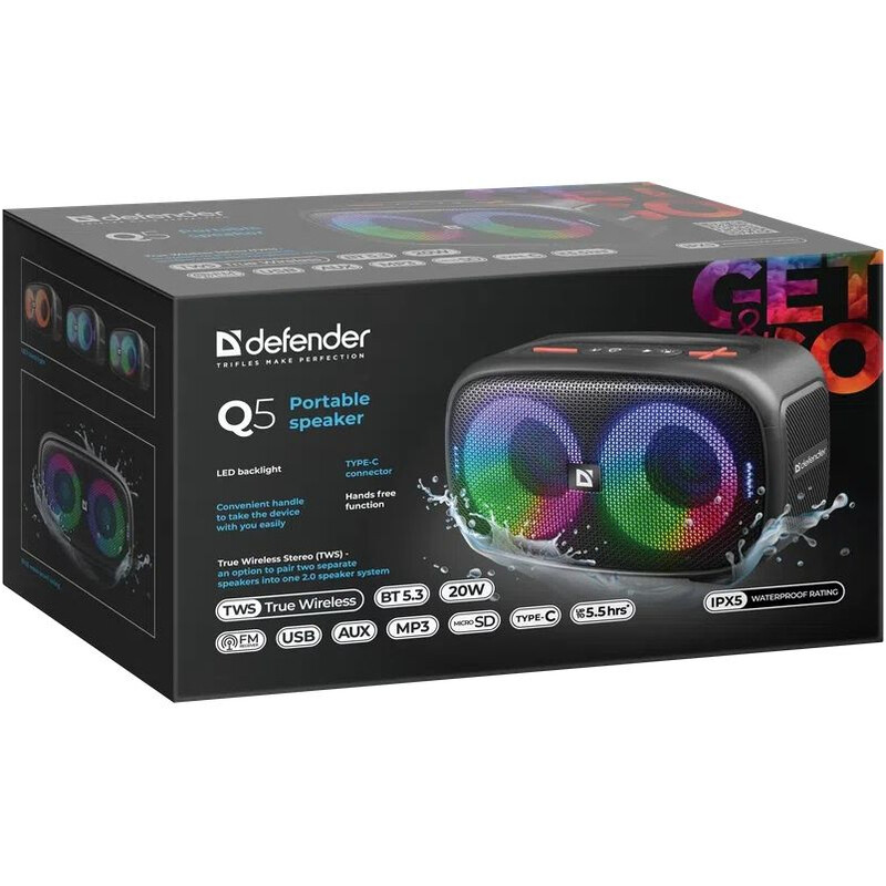 Акустическая система Defender Q5 Black (65305)