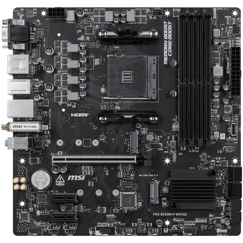 Материнская плата MSI Pro B550M-P WiFi6E Socket AM4