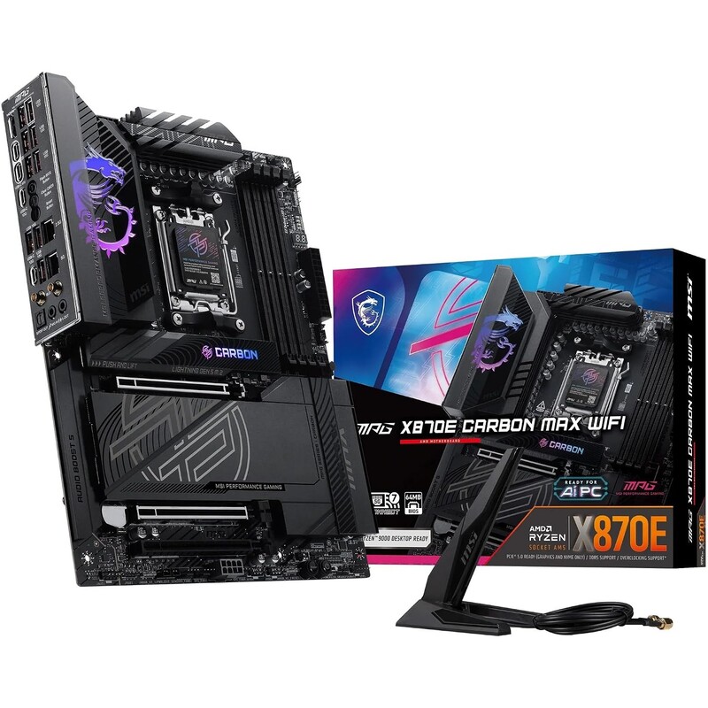 Материнская плата MSI MPG X870E Carbon Max WiFi Socket AM5