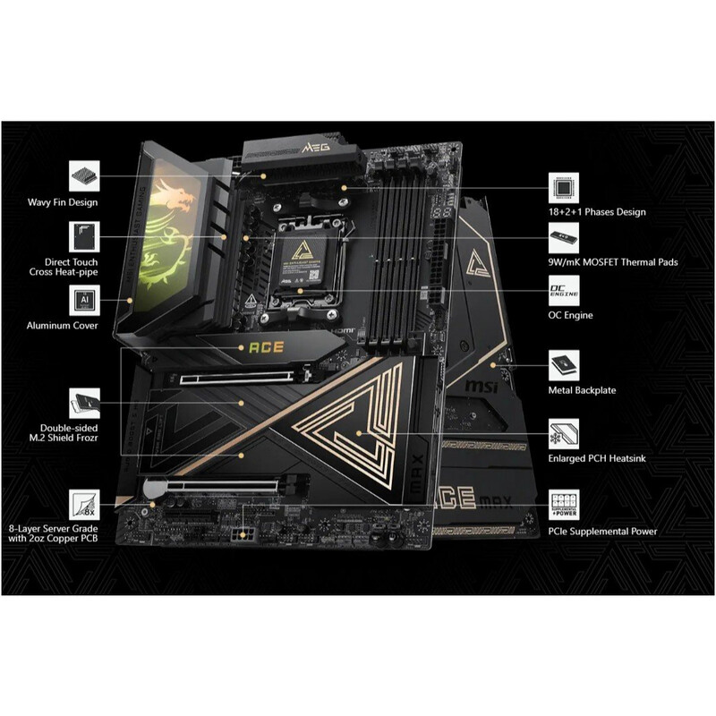 Материнская плата MSI MEG X870E Ace Max Socket AM5