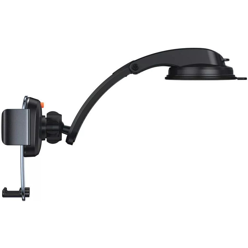 Держатель автомобильный для смартфона Baseus Easy Control Clamp Car Mount Holder (A Set) Black (SUYK000001)