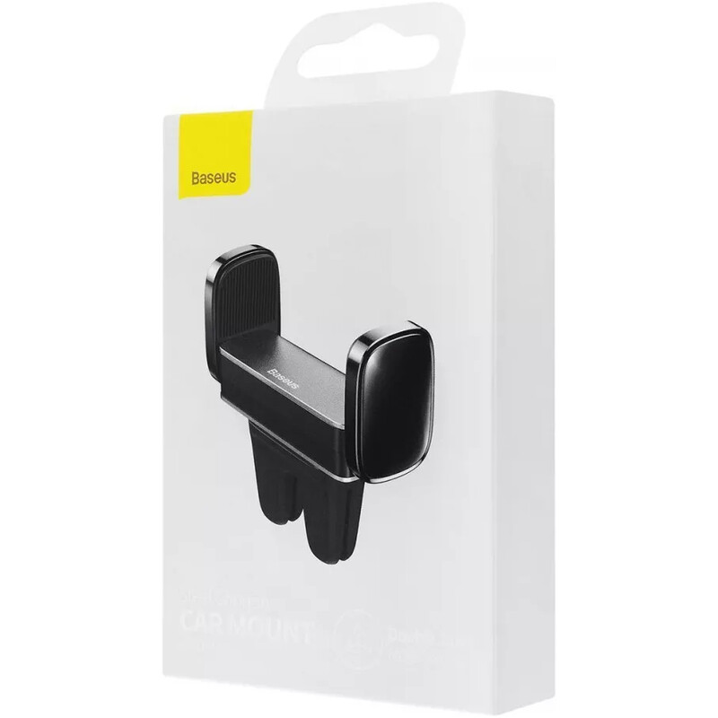 Тримач автомобільний для смартфона Baseus Steel Cannon Air Outlet Car Mount Black (SUGP-01)