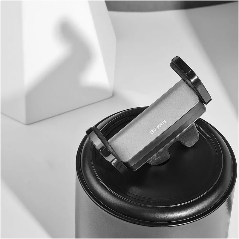 Тримач автомобільний для смартфона Baseus Steel Cannon Air Outlet Car Mount Black (SUGP-01)