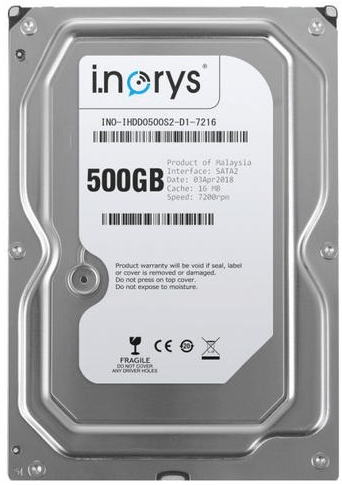 Фото - Накопичувач HDD SATA  500GB i.norys 7200rpm 16MB (INO-IHDD0500S2-D1-7216) | click.ua