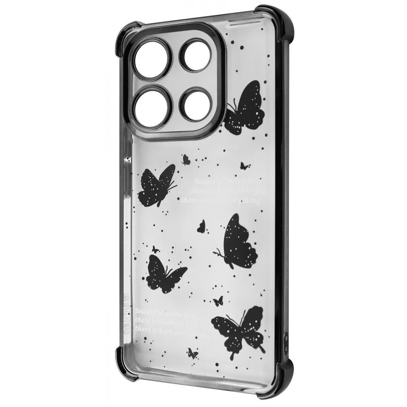 Чохол-накладка Wave Winkie для Xiaomi Redmi Note 13 4G Black Butterfly (2003000254464)