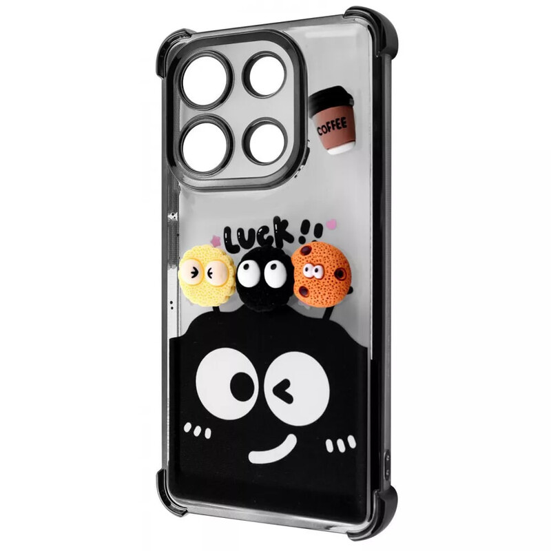 Чохол-накладка Wave Winkie для Xiaomi Redmi Note 13 4G Black Splash (2003000262483)